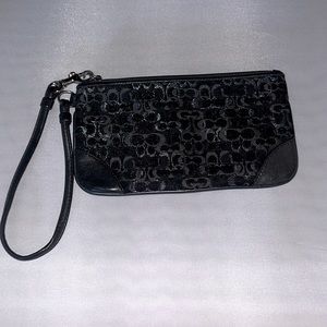 Small coach wristlet